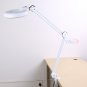 5X Desk Table Clamp Mount Magnifier Lamp Light Magnifying Glass Lens Diopter