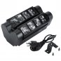 2PCS 8 LED Spider Moving Head Stage Lighting Beam RGBW DMX Disco Club DJ Lights