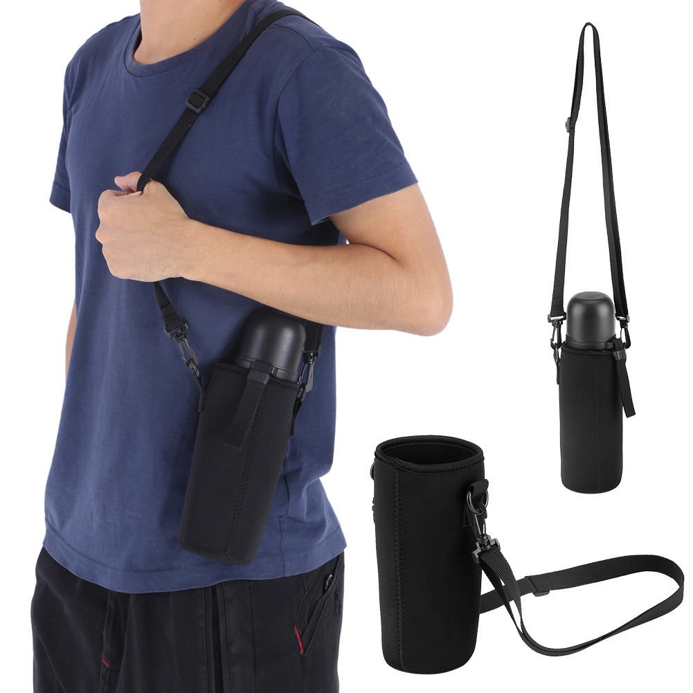 Portable Water Bottle Sleeve Carrying Pouch Bag Holder Outdoor Camping Hiking