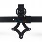 6.6ft Rhombic Antique Modern Style Barn Wood Steel Sliding Double Door Hardware