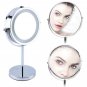 Desktop Beauty Makeup Mirror with Light Sided Magnifying Cosmetic Lighted Mirror