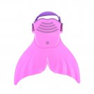 Mermaid Swimming Diving Monofin Swimmable Tails Training Flipper For Kids 1-6T
