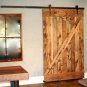 6/6.6FT Modern Antique Style Sliding Barn Wood Door Hardware Closet Track Set