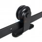 6/6.6FT Modern Antique Style Sliding Barn Wood Door Hardware Closet Track Set