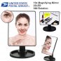 22 LED Makeup Mirror Touch Screen Lighted Cosmetic Mirror+10x Magnifying Mirror