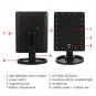 22 LED Makeup Mirror Touch Screen Lighted Cosmetic Mirror+10x Magnifying Mirror