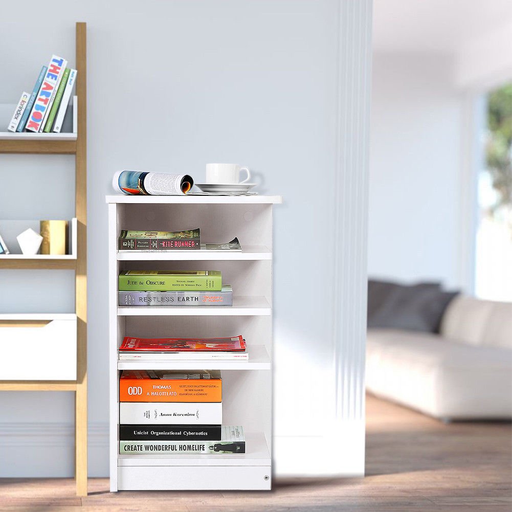 White Night Stand End Table Bedroom Furniture Bedside Shelf Bookcase Nightstand
