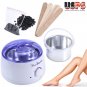 Wax Kit Heater Pot Salon Waxing Hair Removal w/100g Brazilian Hot Wax Bean USA