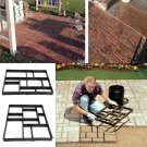 1/2/4pcs DIY Pathmate Stone Road Mold Manually Paving Cement Brick Lawn Path US
