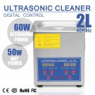 Stainless Steel 2L Liter Industry Heated Ultrasonic Cleaner Heater W/H Timer US