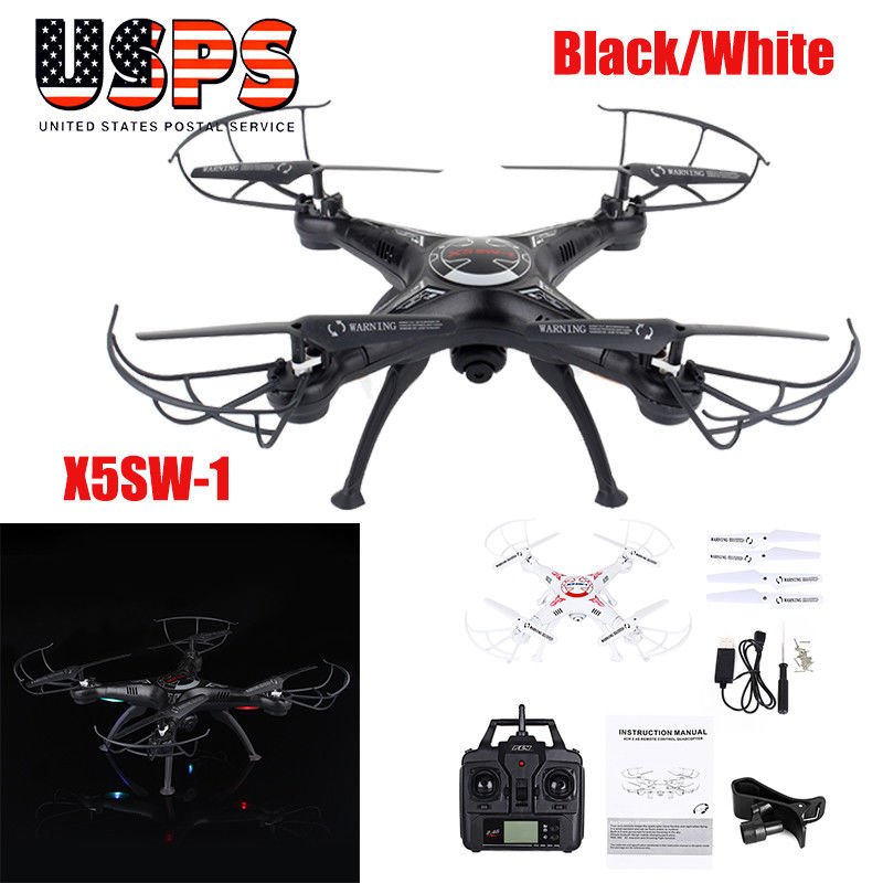 X5SW-1 Wifi FPV Camera Drone RTF 2.4G 4CH RC Black quadcopter with HD Camera