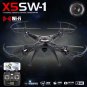 X5SW-1 Wifi FPV Camera Drone RTF 2.4G 4CH RC Black quadcopter with HD Camera