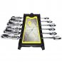8-17mm Head Ratchet Combination Spanner Gear Wrench Open End Ring Workshop Tool
