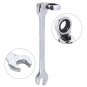 8-17mm Head Ratchet Combination Spanner Gear Wrench Open End Ring Workshop Tool