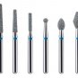 100pcs/set Stainless Dental Diamond Burs for High Speed Handpiece Medium 1.6M