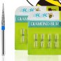 100pcs/set Stainless Dental Diamond Burs for High Speed Handpiece Medium 1.6M