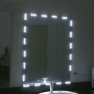 10ft Dressing Mirror Cosmetic Makeup Vanity LED White Lights Lighted w/ Remote