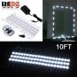 10ft Dressing Mirror Cosmetic Makeup Vanity LED White Lights Lighted w/ Remote