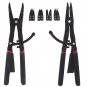 HOT~ 16" LARGE Circlip Snap Ring Pliers Set Retaining Ring Ratcheting XTRA Tips