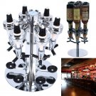 Home Bar 6 Bottle Liquor Holder Professional Alcohol Dispenser Portable Drinking
