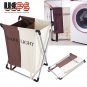 Foldable Laundry Sorter Hamper Clothes Storage Basket Bin Organizer Washing Bag