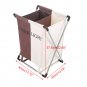 Foldable Laundry Sorter Hamper Clothes Storage Basket Bin Organizer Washing Bag