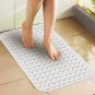 EXTRA LONG Bath Mat Non Slip Anti Skid Rubber Shower Tub Safe Protection16x40 "