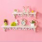 White Shabby Chic Filigree Style Shelves Cut Out Design Wall Shelf Home -US