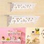 White Shabby Chic Filigree Style Shelves Cut Out Design Wall Shelf Home -US