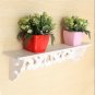 White Shabby Chic Filigree Style Shelves Cut Out Design Wall Shelf Home -US