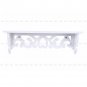 White Shabby Chic Filigree Style Shelves Cut Out Design Wall Shelf Home -US