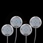 4 x Kitchen Counter Under Cabinet Warm White White LED Light Puck Energy Saving
