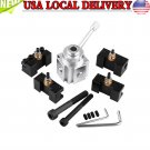 Mini Quick Change Tool Post 4 Cutter Holder Kit Set for 7"x10"/ 12"/14" Lathes