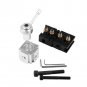 Mini Quick Change Tool Post 4 Cutter Holder Kit Set for 7"x10"/ 12"/14" Lathes