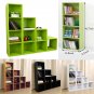 Modern 3/4 Shelf Bookcase Storage Bookshelf Wood Furniture Book Shelving Home