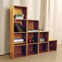 Modern 3/4 Shelf Bookcase Storage Bookshelf Wood Furniture Book Shelving Home