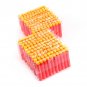 200 Red+White EVA Foam Refill Dart Bullet Toy W/Soft Head F/Nerf N-strike Series