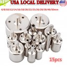 15pcs/Set 6mm-50mm Diamond Tool Drill Bits Hole Saw Set Glass Ceramic Marble