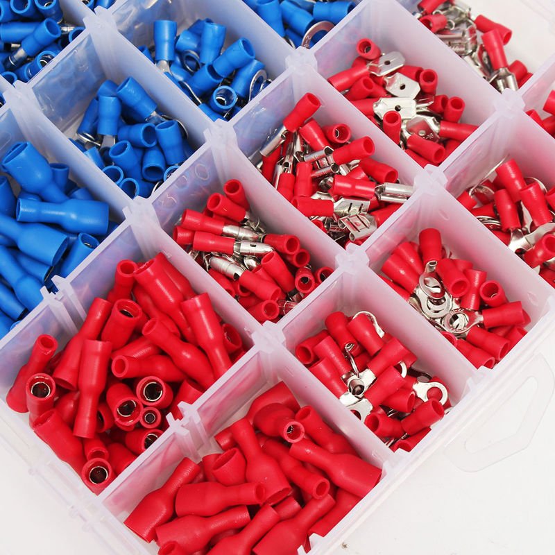 720Pcs Assorted Insulated Electrical Wire Terminal Crimp Connector ...