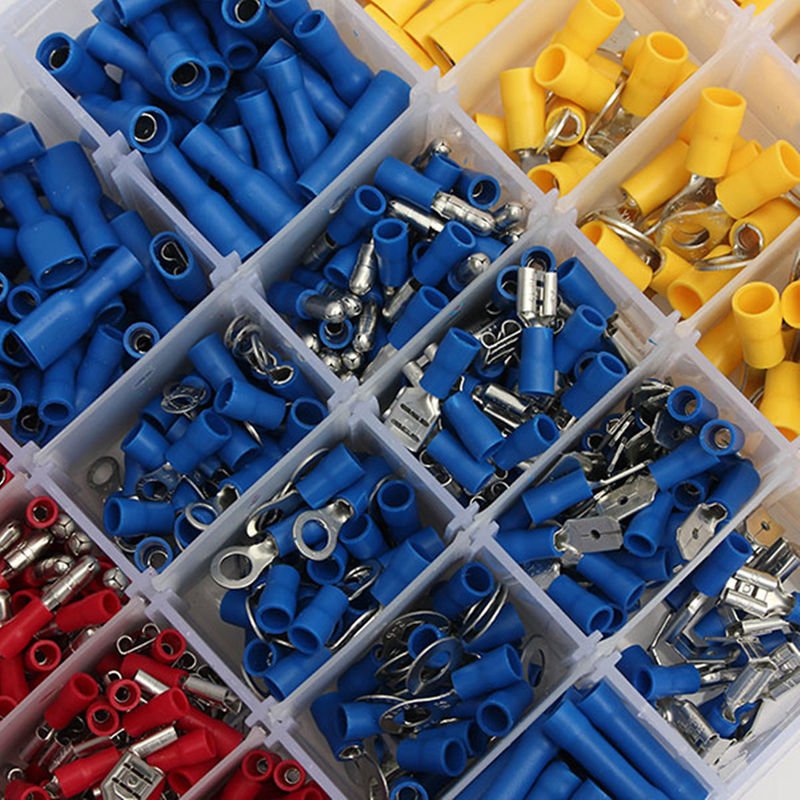 720Pcs Assorted Insulated Electrical Wire Terminal Crimp Connector ...