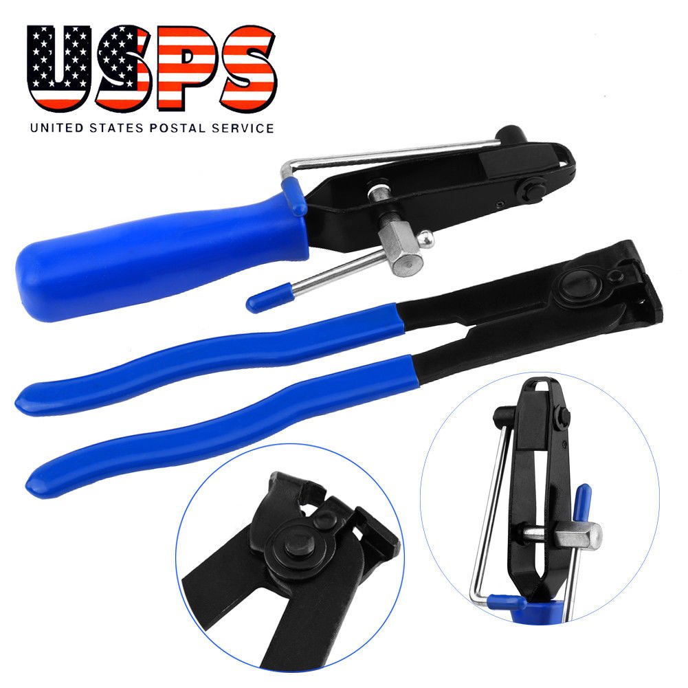 2Pcs CV Joint Boot Clamp Banding Tool Set Ear Type Boot Dustproof Tie Pliers