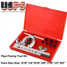 10pc  Pipe Flaring Tool Kit Mechanic Brake Plumber Clamp Spreader Dies Box