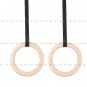 Wooden Exercise Workout Gymnastic Olympic Crossfit Gym Ring Strength Training US