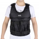 New 20KG Adjustable Workout Weight Weight Vest Exercise Training Fitness Black