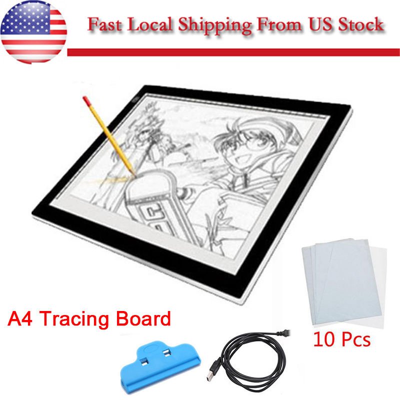 Artist Thin A4 LED Art Stencil Board Light Box Tracing Drawing Tattoo PAD