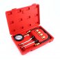 8pcs Petrol Engine Cylinder Compression Tester Kit Gauge Tool Automotive US
