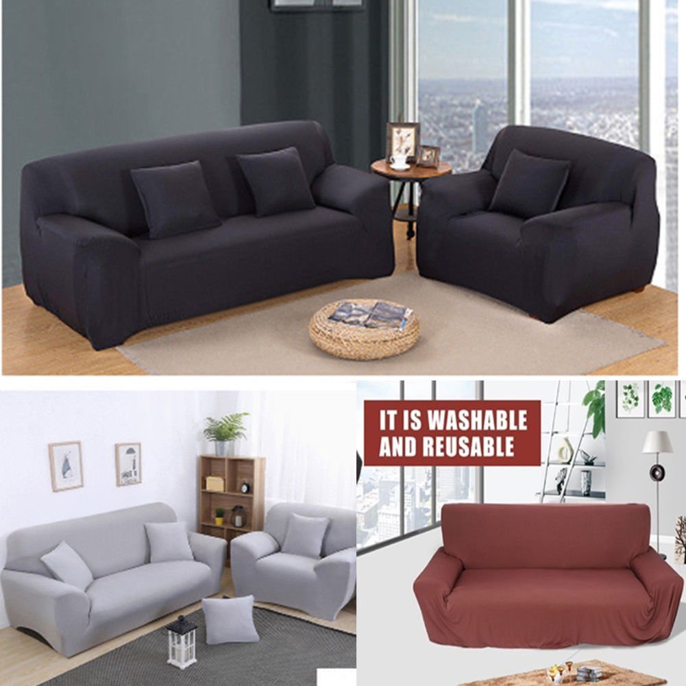 USA Ship Stretch Chair Sofa Covers 1 2 3 Seater Protector Couch Cover Slipcove