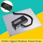 660lbs x 0.1 lb Digital Floor Bench Scale Steel Platform for Shipping Postal USA