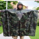 Military Camouflage Raincoat Outdoor Camping Hiking Hunting Fishing Camo Poncho