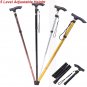 Adjustable Anti-Shock Cane Pole Hiking Walking Trekking Stick Crutches New